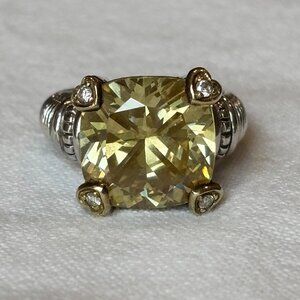 Judith Ripka Yellow Gemstone Ring